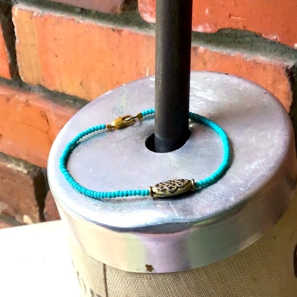 Handmade Red and Aqua Elephant Statement Necklace - Picture 11 of 15